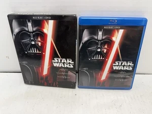 STAR WARS TRILOGIE EPISODEN IV V VI 4 5 6 BLU-RAY + DVD MIT SCHUBER - Bild 1 von 5