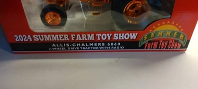 1/16 Allis Chalmers 6060  With Early Style Decal, 2024. Orange Chrome Version  - Image 1 of 4