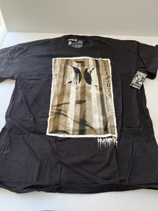 Hurley Tshirt Uomo XXL Nero Pasta di Grano Logo SS Crew - Foto 1 di 8