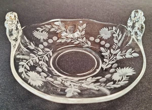 Fostoria Glass #2440 Lafayette Crystal Bon Bon with nice cutting - Bild 1 von 7