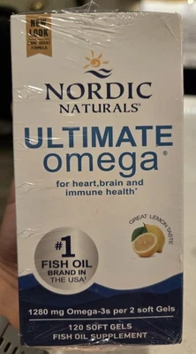 Nordic Naturals Ultimate OMEGA 1280mg 120 Soft Gels Exp 03/27 New Sealed Box - Image 1 of 2