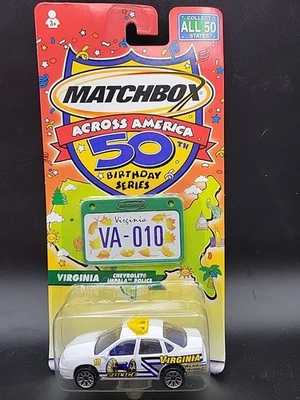 MATCHBOX ACROSS AMERICA 50TH BIRTHDAY VIRGINIA CHEVROLET IMPALA POLICE G70 - Image 1 of 2
