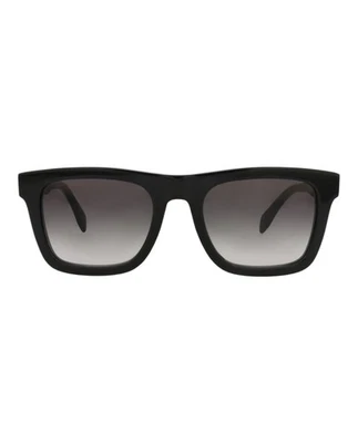 Designer de moda Alexander McQueen masculino quadrado/retangular preto preto cinza - Imagem 1 de 4