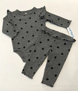 Carters Bebé Niña Ropa 18 Meses Pantalones Body 2 Piezas Conjunto Lindo Conjunto Nuevo - Imagen 1 de 4
