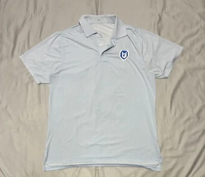 Camisa Polo Deportiva Draddy Para Hombre Mediana Azul Blanco Rayas Golf Elastizada Rendimiento - Imagen 1 de 13