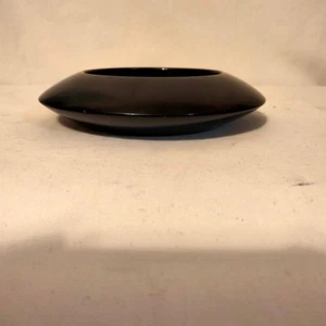 Iris Apfel & Bajalia Black Disc Saucer Shaped Bangle Bracelet - Picture 1 of 7