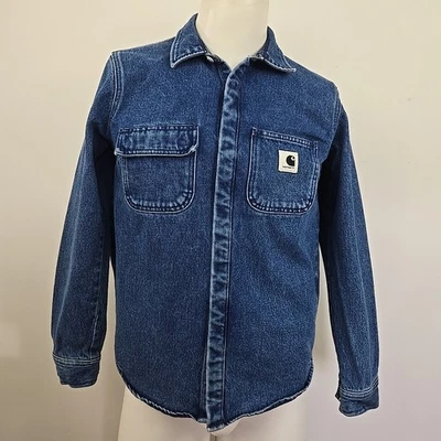 Camisa vaquera Carhartt WIP Salinac Work In Progress chaqueta botón a presión para mujer S Foto 1 de 4