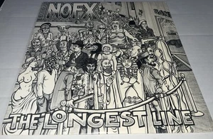 NOFX The longest line 1992 Original Press Fat Wreck Chords Bad Religion - Foto 1 di 7