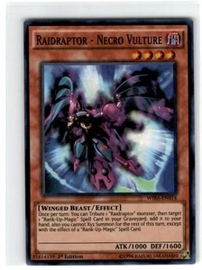 Yu-Gi-Oh! Raidraptor - Necro Buitre Súper Raro WIRA-EN014 Moderadamente Jugado 1er - Imagen 1 de 2