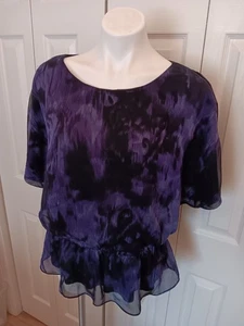 Dressbarn Ladies Top Size 14 Cold Shoulder - Picture 1 of 4