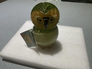 Gufo Piccolo Italienische Alabaster Eule Briefbeschwerer 4"/15 oz - Bild 1 von 4