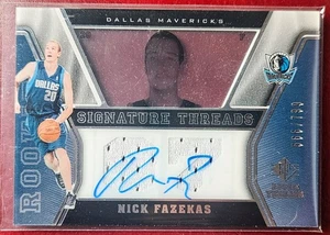 2007-08 Upper Deck SP Rookie Threads Nick Fazekas Auto Patch RC #506/739 - Picture 1 of 2