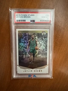 2016-17 Panini Studio - Jaylen Brown #88 (RC) PSA 10 🏀 - Picture 1 of 2