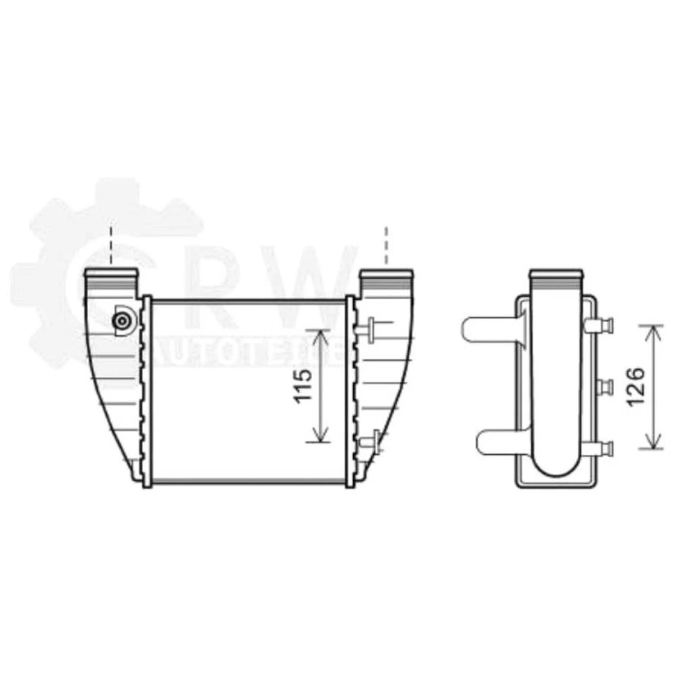Ladeluftkühler Pour Audi A4 Avant 8EC B7 8ED 2.0 TFSI 16V 202x190 - Photo 1/1