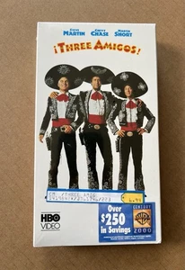 Three Amigos! (1986) VHS – Steve Martin, Chevy Chase, Martin Short – Sealed - Picture 1 of 5