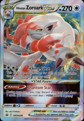 Hisuian Zoroark VSTAR - SWSH298 - SWSH: Sword & Shield Promo Cards - Image 1 of 2