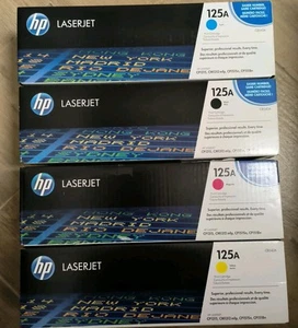 Original Toner HP Color Laserjet CP1215 CP1515n CM1312MFP / 125A CB540A-CB543A - Bild 1 von 1