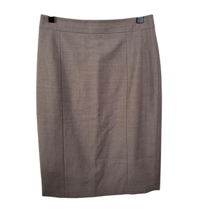 Ann Taylor braun Wollmischung gerade Bleistiftrock Damengröße 0 Karriere neutral  - Bild 1 von 5