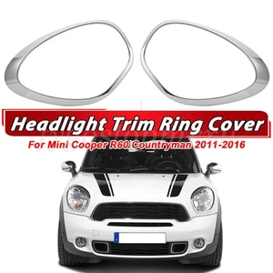 Pair Front Headlight Lamp Bezel Trim For Mini Cooper Countryman R60 Paceman R61 - Bild 1 von 9
