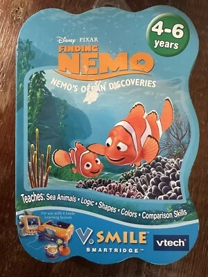 Disney Pixar Vtech Vsmile Smartridge Finding Nemo Ocean Discoveries Learn Skills - Image 1 of 4
