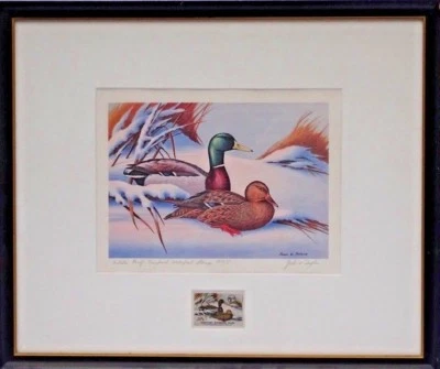 Rare ARTIST PROOF First of State Maryland Duck Stamp Signed Print John W. Taylor - Image 1 of 4