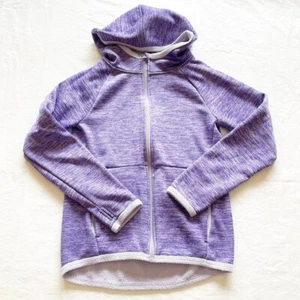 Champion Girls Purple Full Zip Hoodie Jacket L 10-12 - Picture 1 of 6