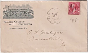 1894 Chambersburg PA Illust Advt Cover Wilson College for Women (g183) - Bild 1 von 2