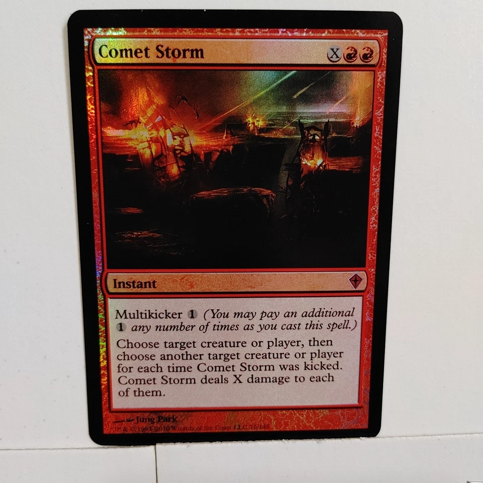 COMET STORM -- (FOIL) --- MTG -- WORLDWAKE ---  NM - Image 1 of 1