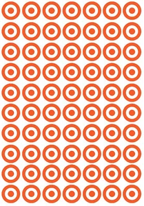 Small Target, Bullseye Shaped Vinyl Wall Stickers, Decals, Craft, Cardmaking - Picture 1 of 23