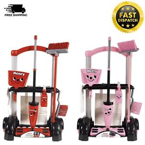 Henry Hetty Cleaning Trolley Vacuum Cleaner Hoover Sweeping Brush Kids Toy Set