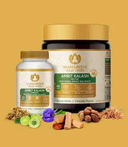 Maharishi Ayurveda AMRIT KALASH Dual Pack (600 Gram Paste and 60 Tablets) - Picture 1 of 1