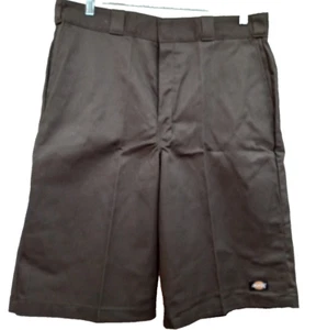 Dickies Men's 36x13" Flat Front Loose Fit Multi Pocket Uniform Work Shorts Brown - Picture 1 of 7