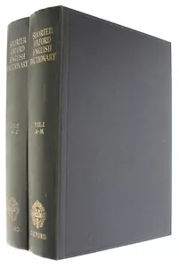 The Shorter Oxford English Dictionary On Historical Principles: Vols. I - II - Imagen 1 de 1