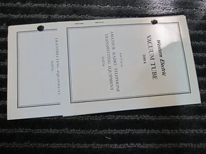 4 manuales de tubo Western Electric WE de colección, 300A/304B/305A/307A, grapados, EE. UU. - Imagen 1 de 5