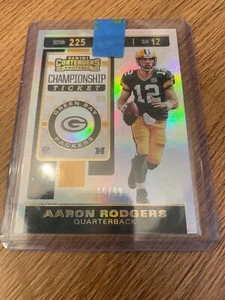 2019 Panini Contenders Aaron Rodgers Championship Ticket Silver /99 - Bild 1 von 1