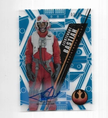 2016 Star Wars High Tek ~Autoraph Card ~Tosin Cole  as Lt Bastian - Image 1 of 2