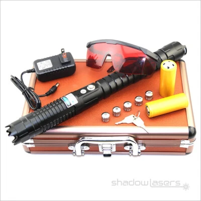 BX7-M 450nm Adjustable Focus Pen Blue Laser Pointer Visible Beam Light - Image 1 of 4