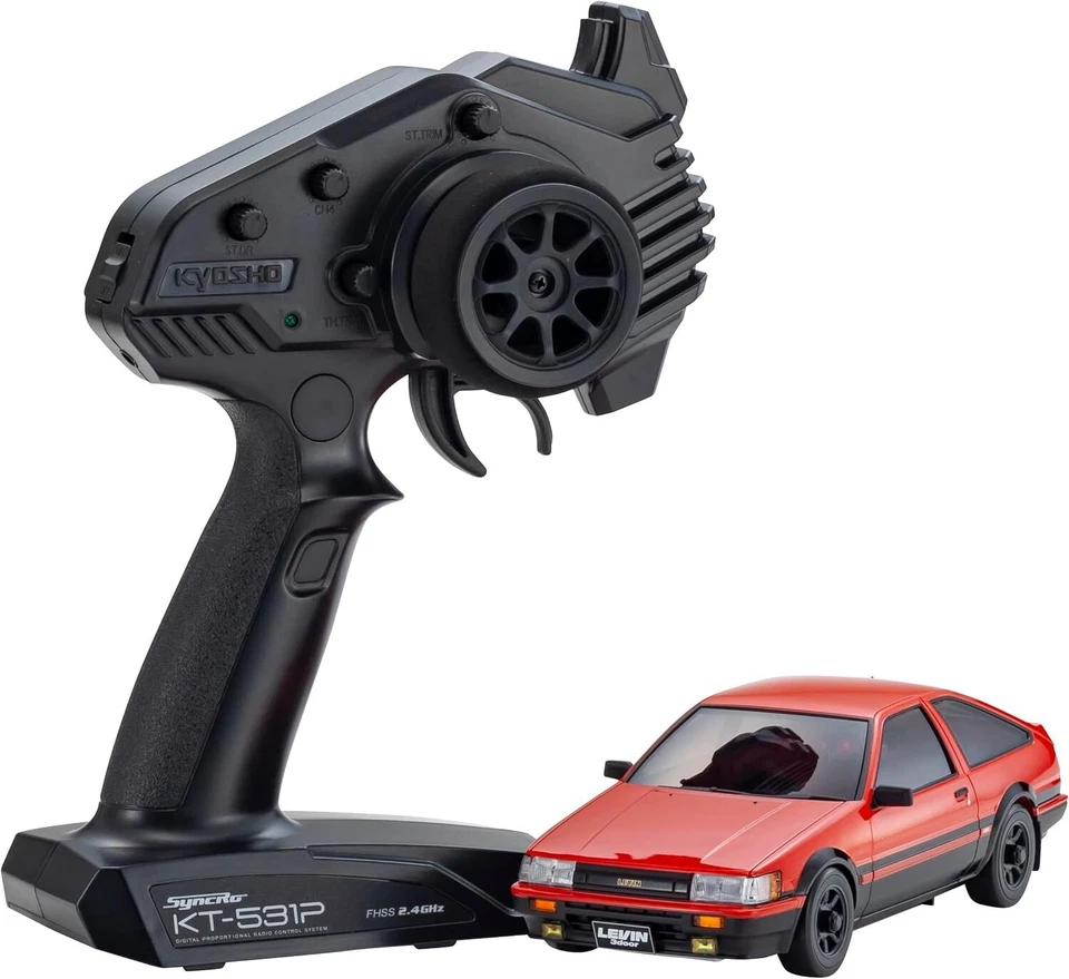 Kyosho 32641RBK MINI-Z AWD MA-020 r/s TOYOTA COROLLA LEVIN AE86 Red Ready Set - Image 1 of 1