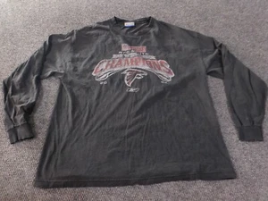 Vintage Atlanta Falcons Shirt XL Extra Large Reebok Gray Y2K nfc Champions - Picture 1 of 16