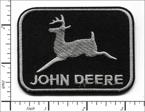 36 Pcs Embroidered Iron on patches John Deere Black/Silver 7.8x5.8cm AP013dJ2 - Picture 1 of 2
