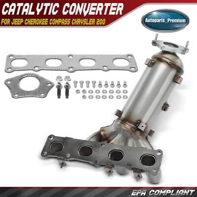 Convertidor catalítico frontal para Jeep Cherokee Compass Chrysler 200 Dodge Dart Foto 1 de 4