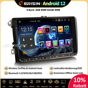 9" DAB+Android 13 GPS Autoradio OPS Für VW Passat Golf 5/6 Polo Tiguan Eos Seat - Bild 1 von 15