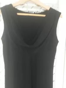 George @ Asda, Long/maxi Black Sleeveless Dress, Size 12 - Picture 1 of 12
