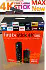 AMAZON FIRE TV Stick 4K MAX Streaming Device WiFi6 Alexa Voice Remote TV Control