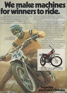 1974 Yamaha Motorcycle DT250 Enduro Pierre Karsmakers Dirt Bike vintage Print AD - Picture 1 of 1