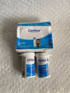 Contour 100 Strips Blood Glucose Test Strips Pack of 2 Exp7/2025 open box, - Picture 1 of 1