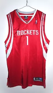 Reebok Houston Rockets Tracy McGrady Authentic Road Red Jersey 44 Large L - Picture 1 of 5