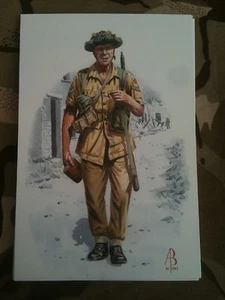 Postal militar 1er Regimiento Duque de Wellington Pantellaria 1943 por Alix Baker - Imagen 1 de 1