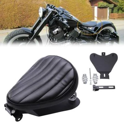 Soporte de asiento individual suave bobber de motocicleta para Harley Sportster 1200 883 Softail Foto 1 de 4