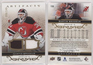2021 Upper Deck Artifacts Legends Gold Material Relics /149 Martin Brodeur HOF